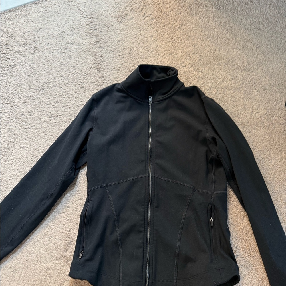 Abercrombie & Fitch Black ACTIVEWEAR Jacket with Fitted Silhouette